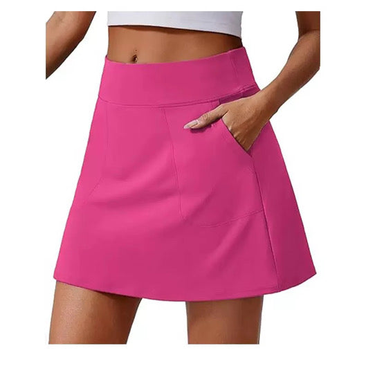 High Waisted Golf Skirt - Pink