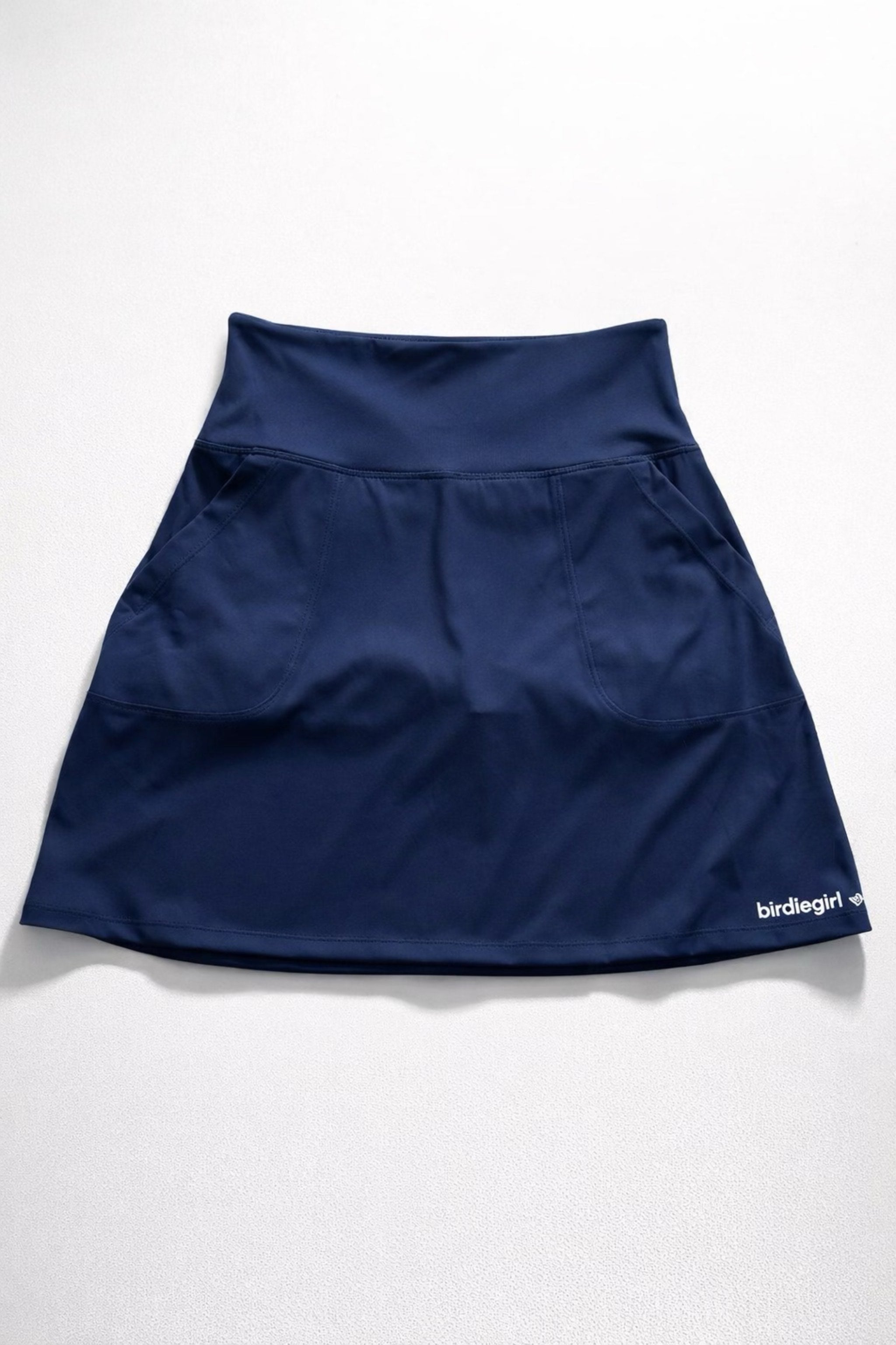 High Waist A-line Golf Skirt - Navy