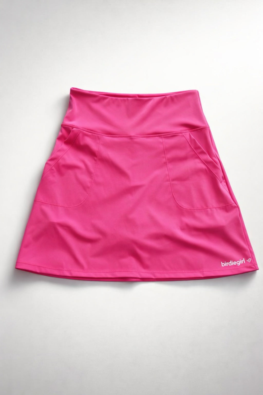 BirdieGirl Clubhouse High Waist A-line Golf Skirt - Hot Pink
