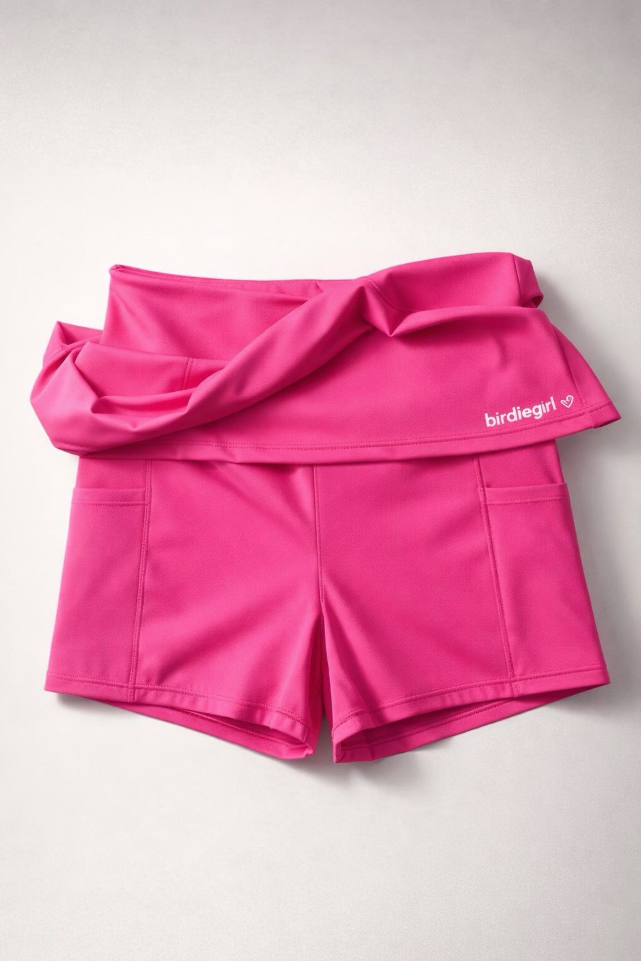 High Waist A-line Golf Skirt - Black