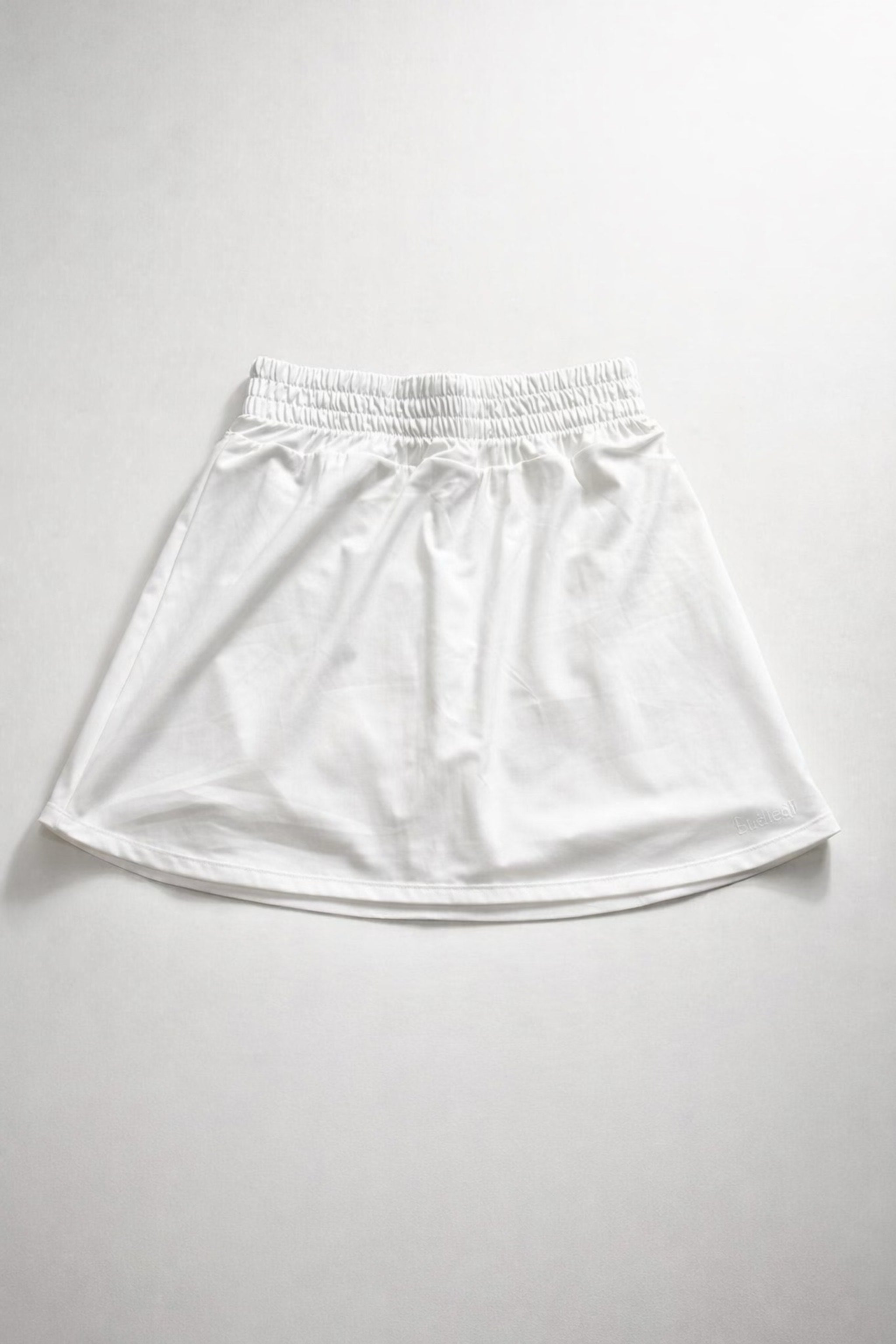 High waist Elastic skirt - White