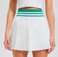 BirdieGirl Fairway Golf Pleated Skirt -White