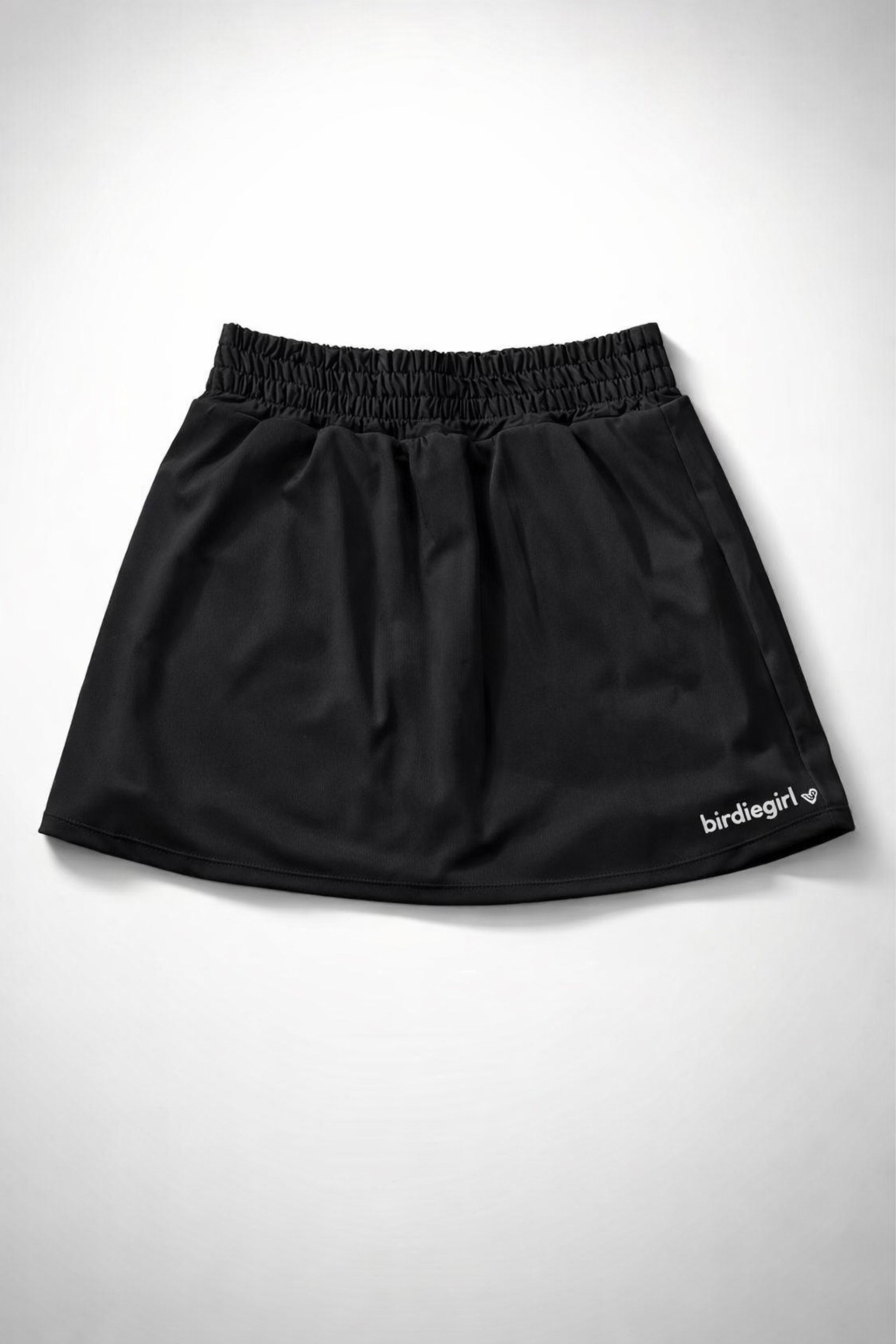 High waist  elastic skirt - Black