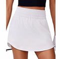 BirdieGirl Rally Sport skirt | High waist Elastic skirt - White