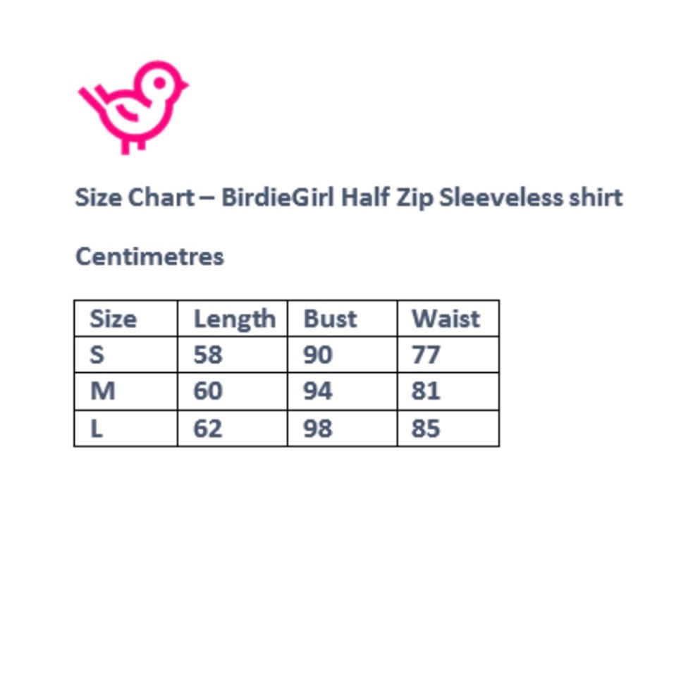 Sleeveless half zip golf tank top - Aqua