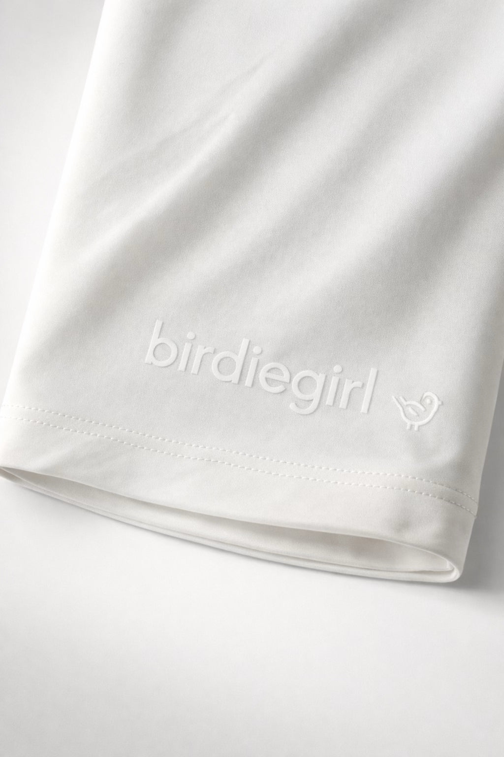 BirdieGirl Rally Sport skirt | High waist Elastic skirt - White